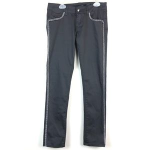 Vintage Playboy Pants Studded Sequin Leg Y2K 26